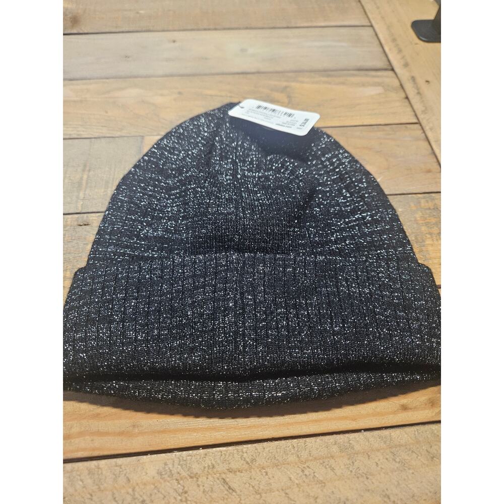 Adidas Sequin Beanie Black OSFM NWT - Picture 4 of 6